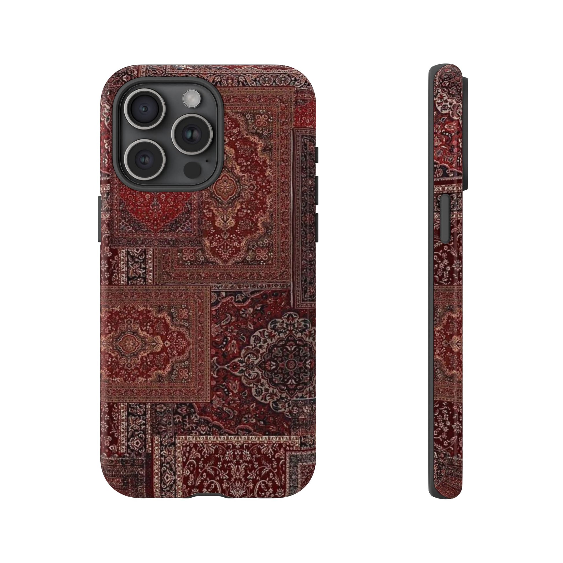 Red Persian Rug Case (collage)