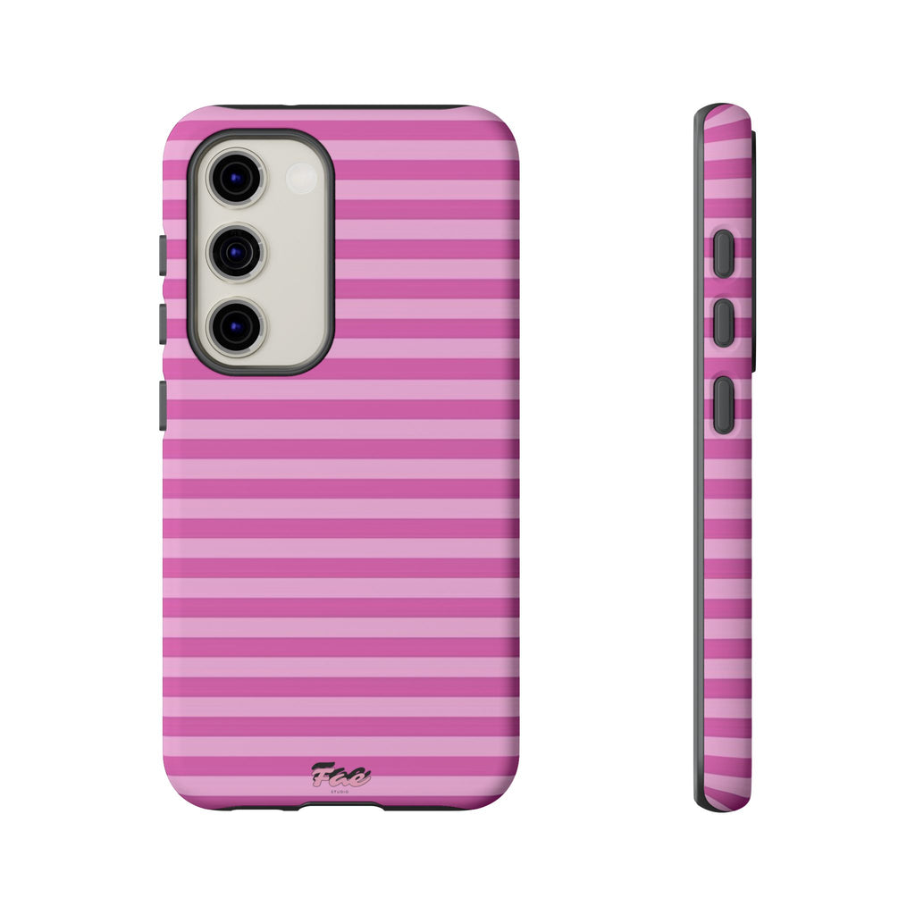Pink striped case