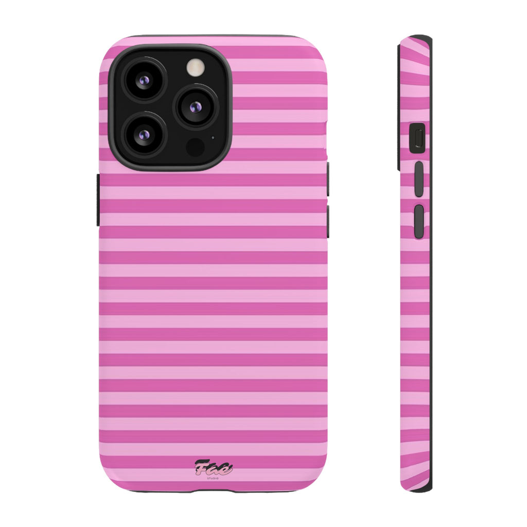 Pink striped case