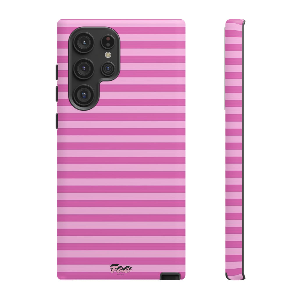 Pink striped case