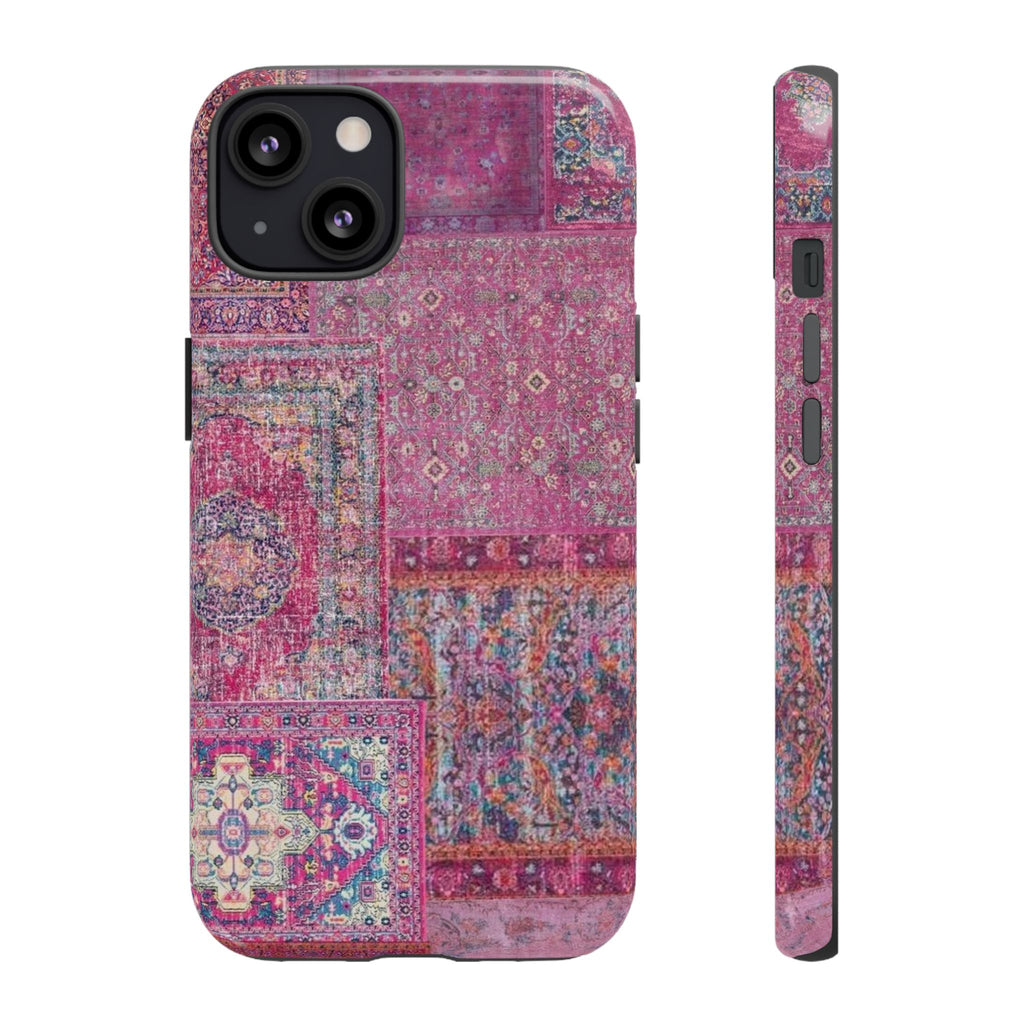 Dark Pink Persian Rug Case