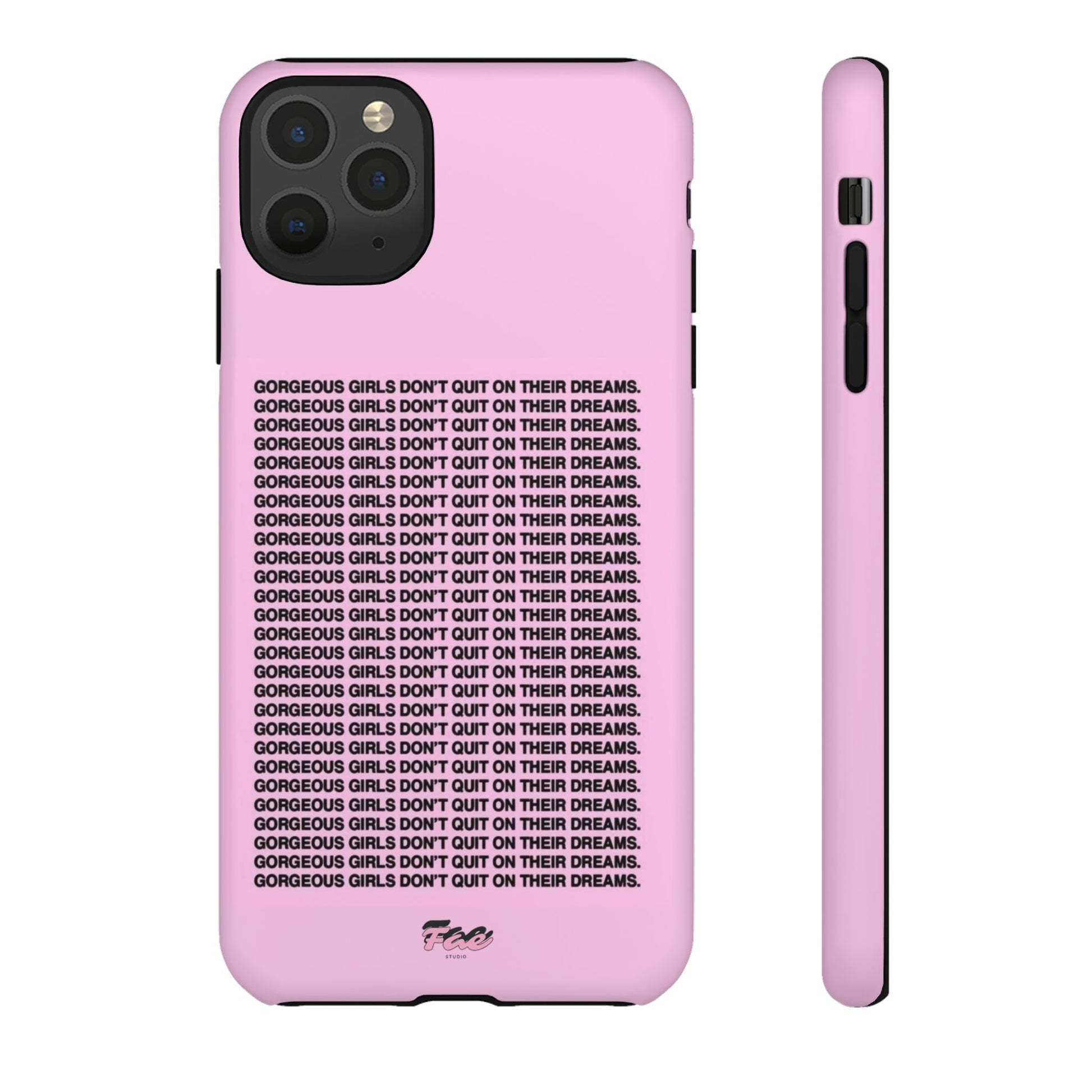 Gorgeous girl don't quit on their dreams  case