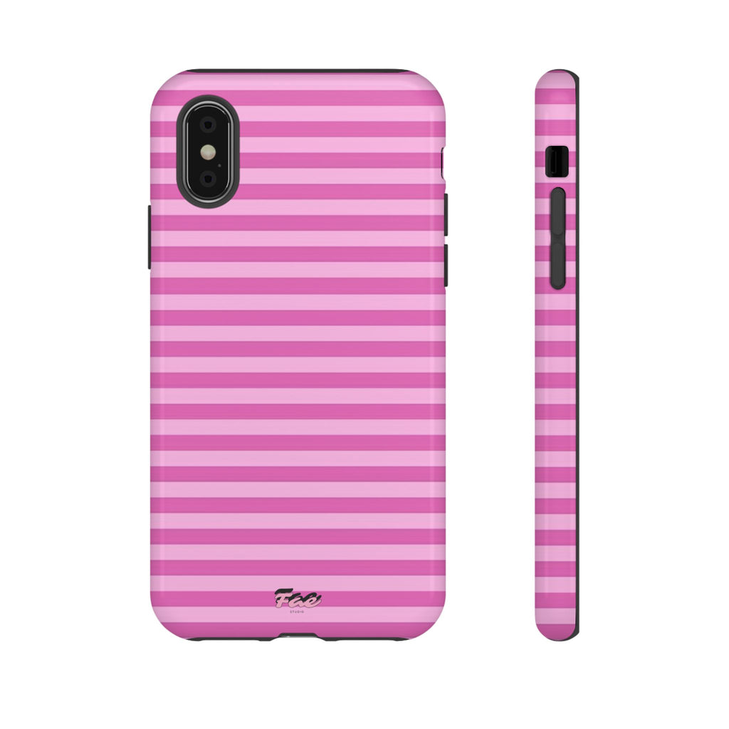 Pink striped case