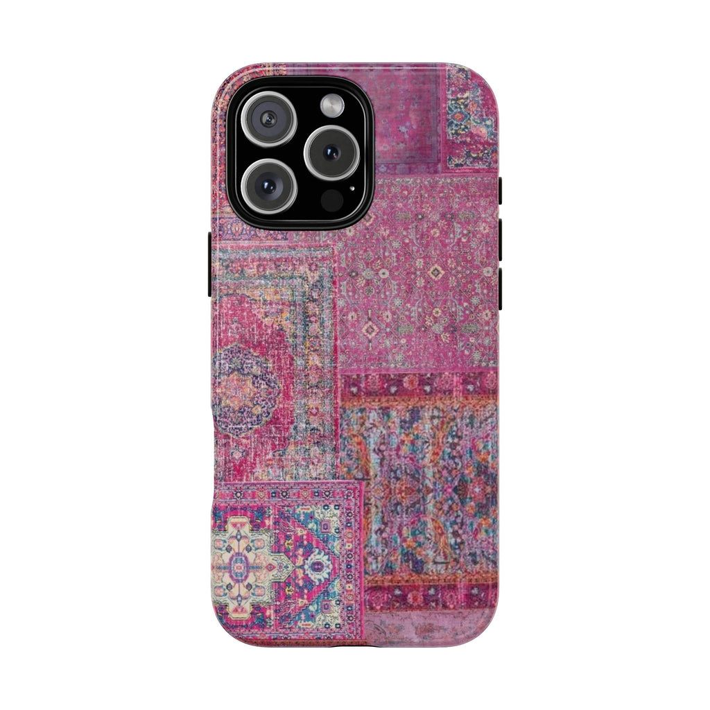 Dark Pink Persian Rug Case