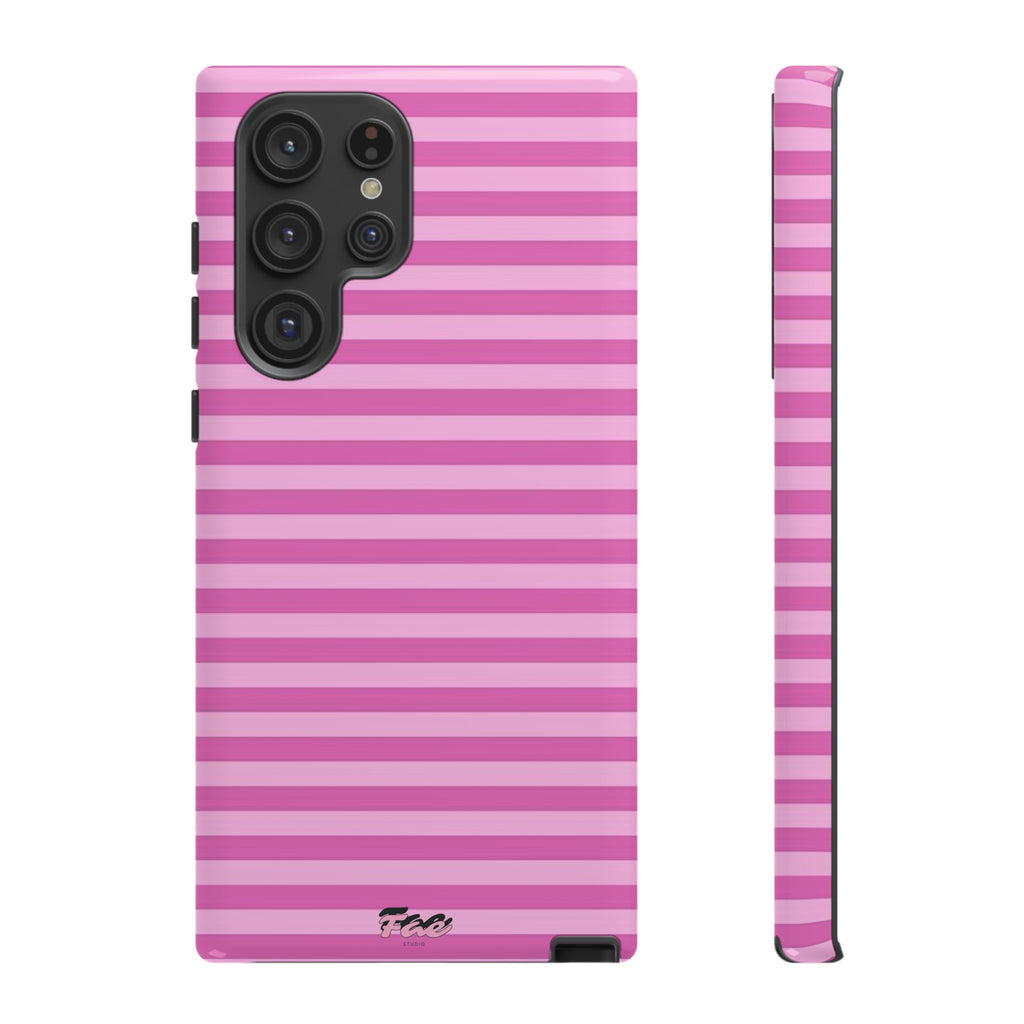 Pink striped case