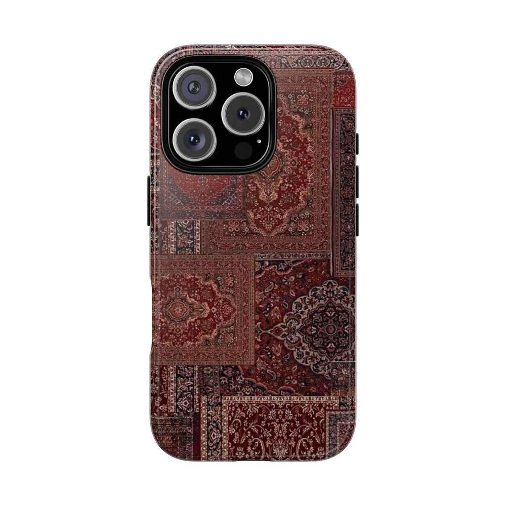 Red Persian Rug Case (collage)