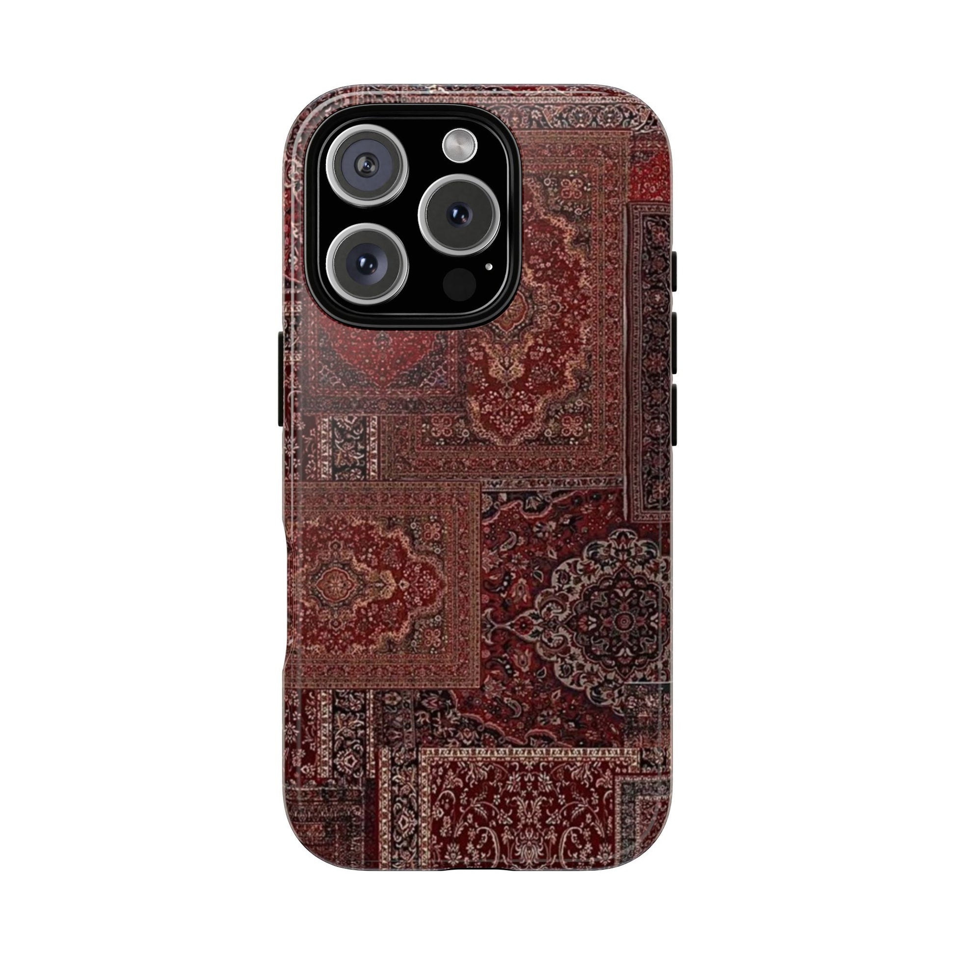 Red Persian Rug Case (collage)