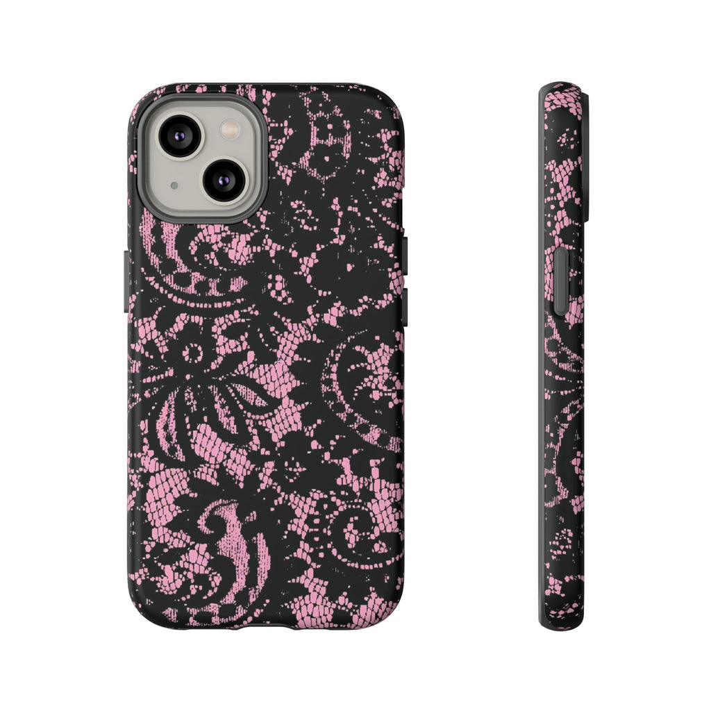 Pink lace case