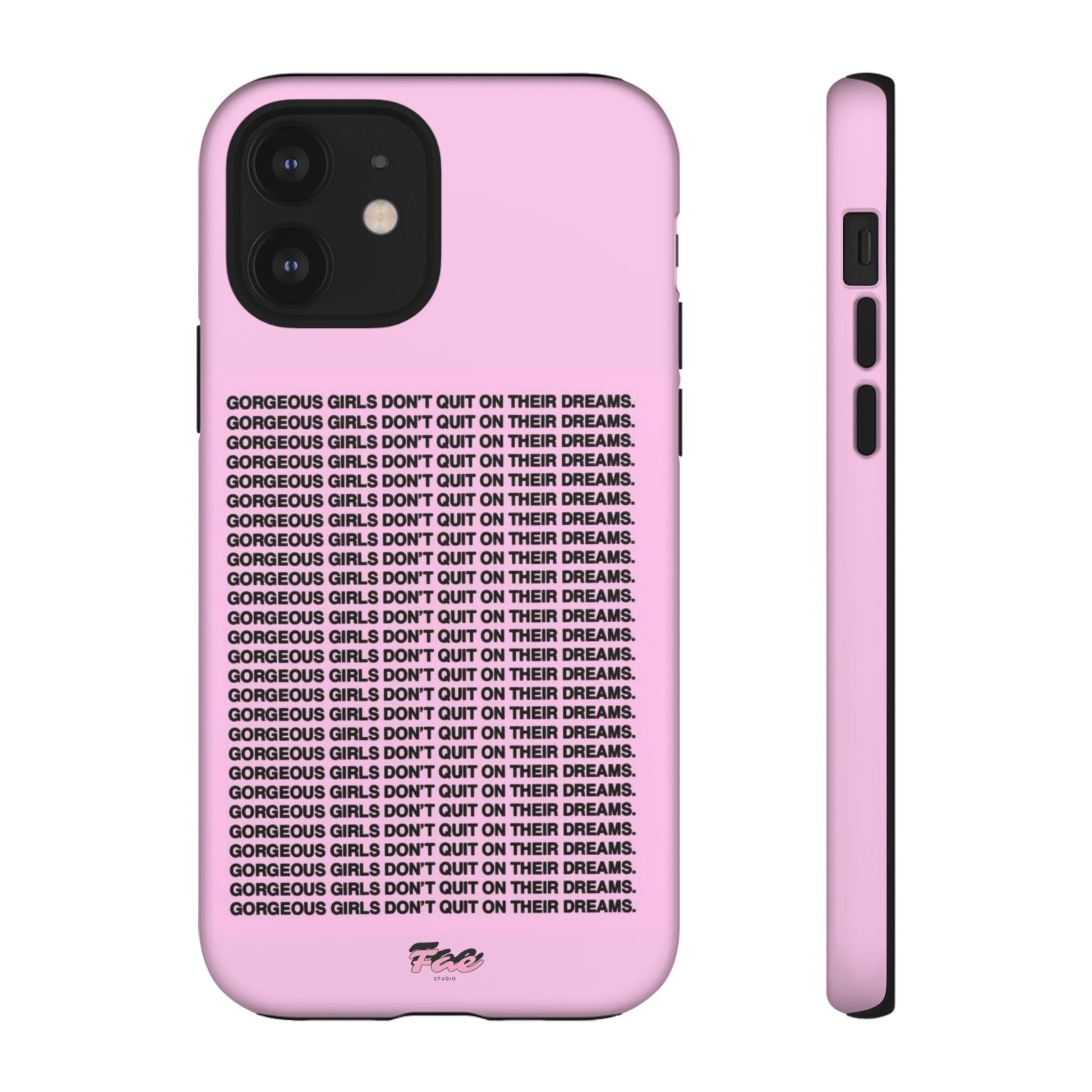 Gorgeous girl don't quit on their dreams  case