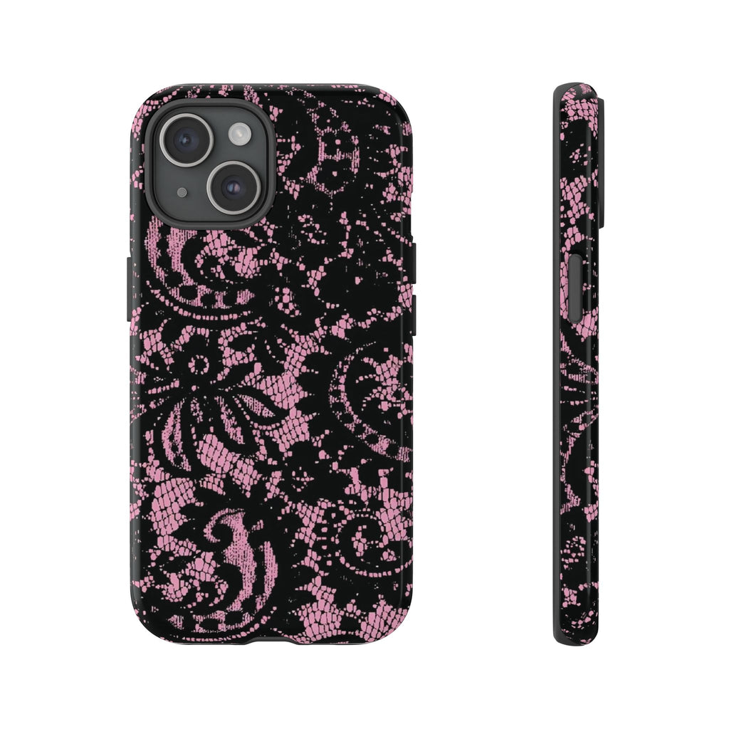 Pink lace case
