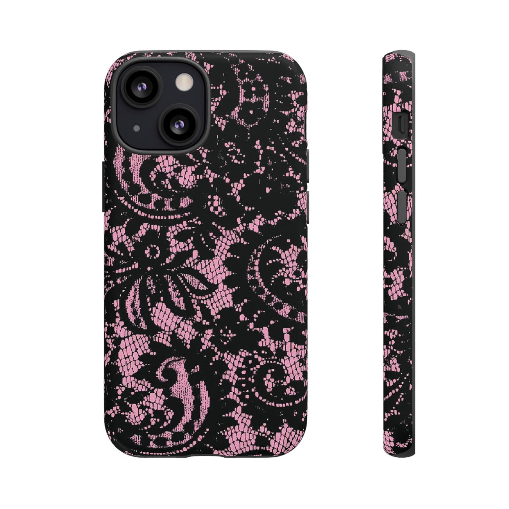 Pink lace case