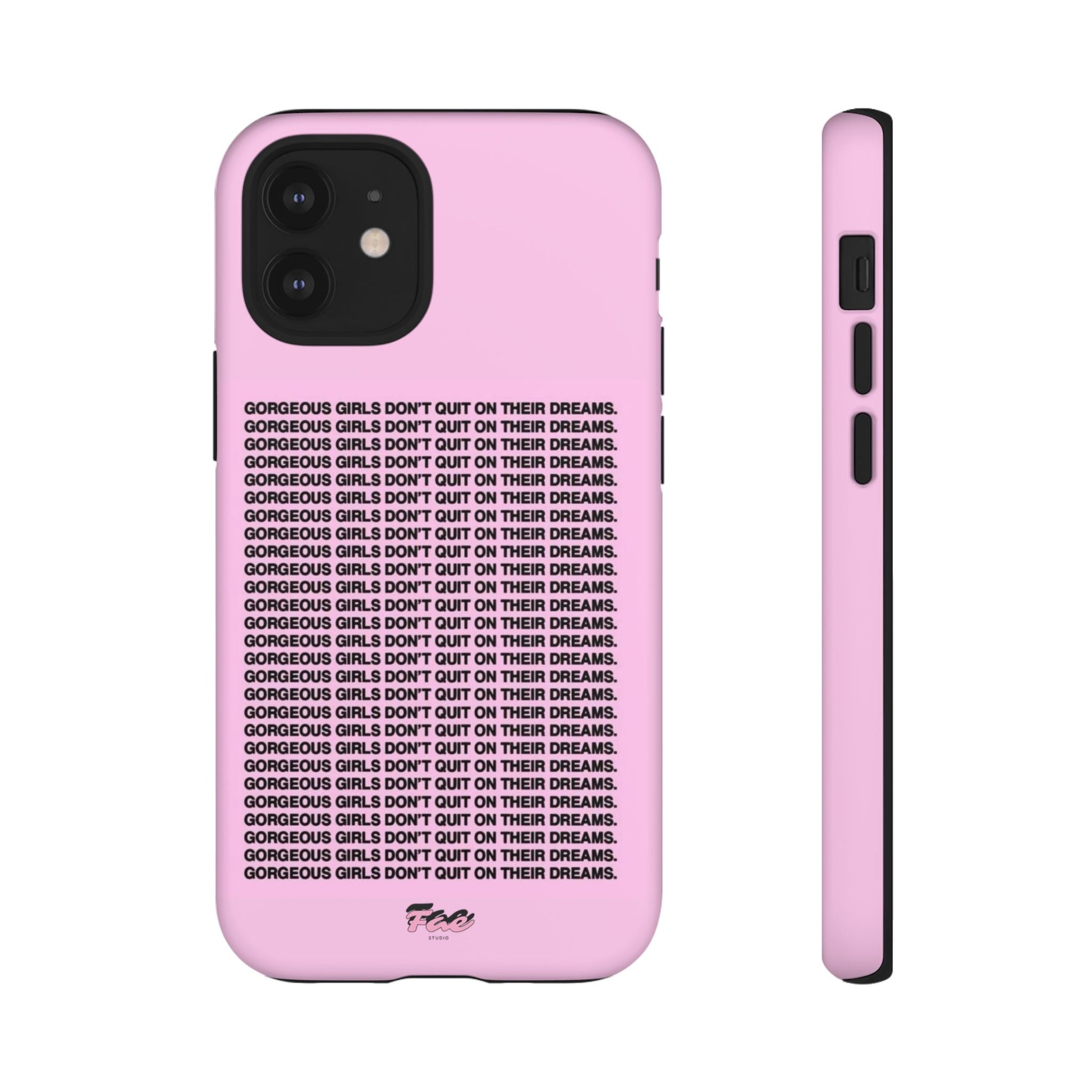 Gorgeous girl don't quit on their dreams  case