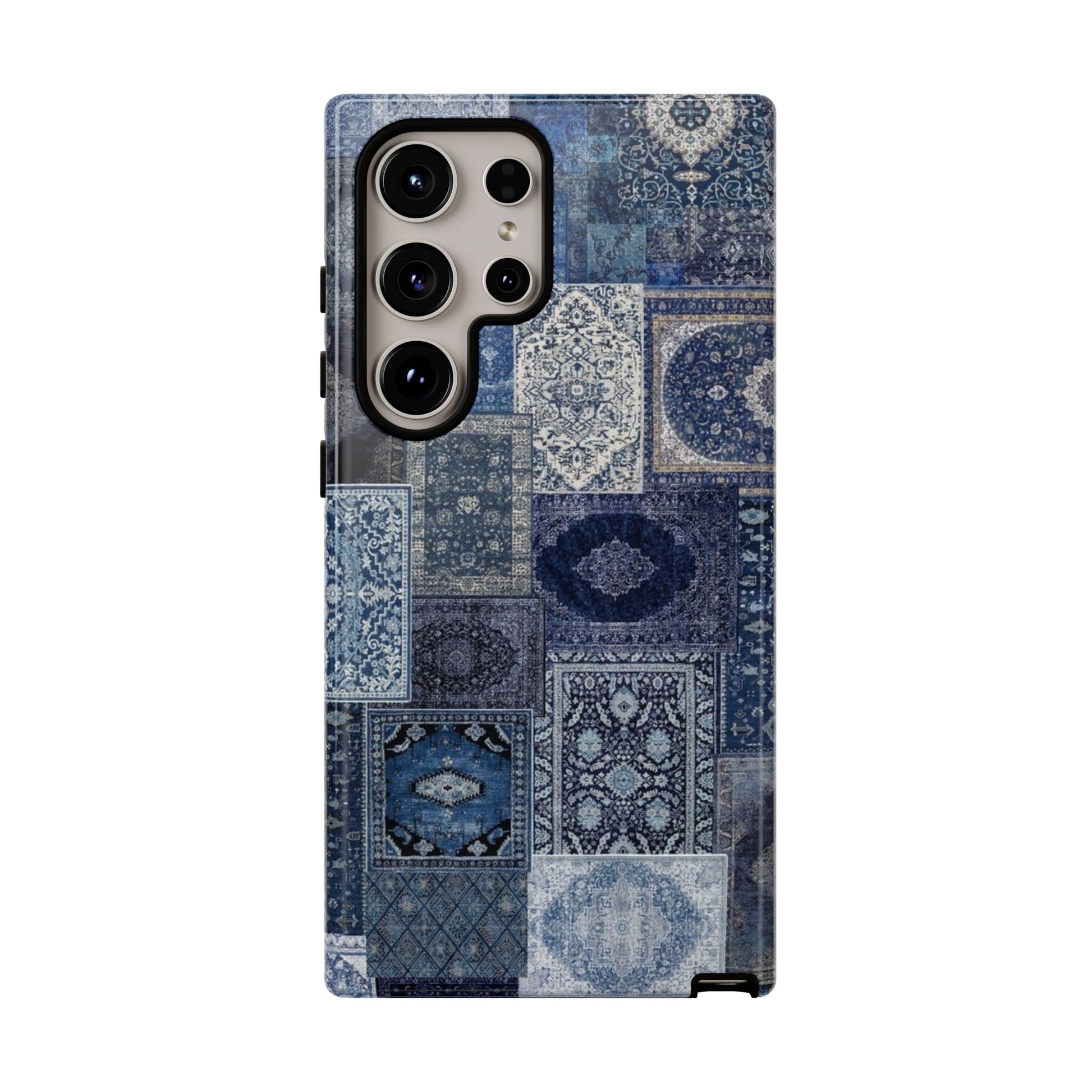 Blue Persian Rug Case (collage)