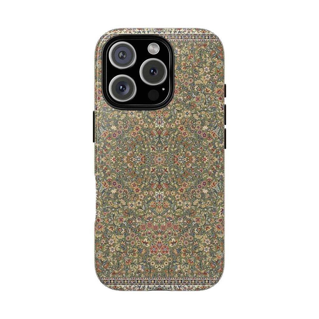 Green Persian Rug Case