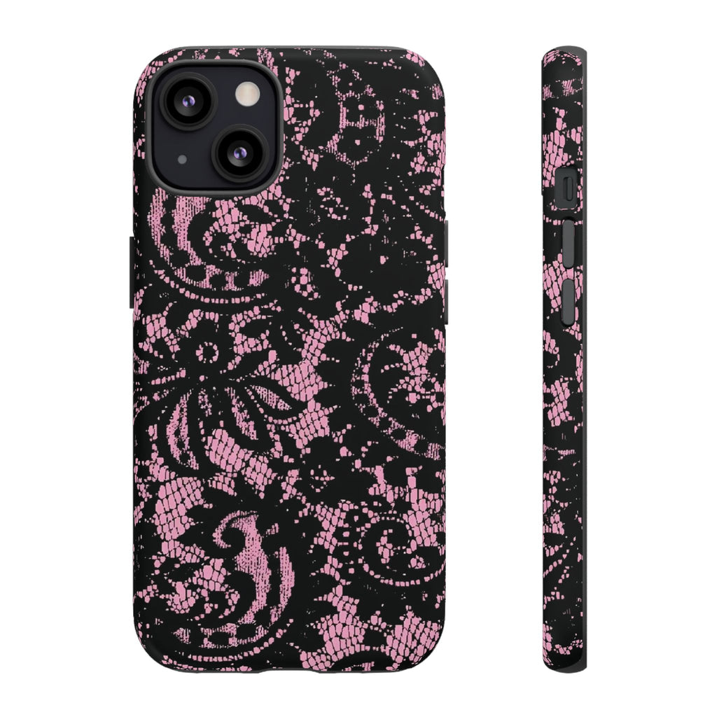 Pink lace case