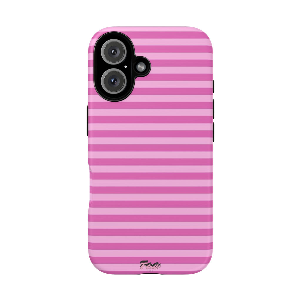 Pink striped case
