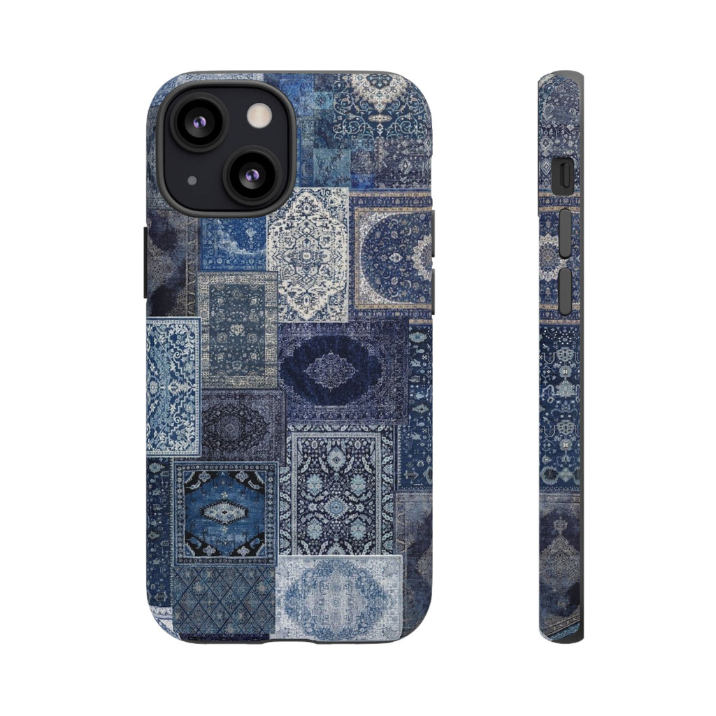 Blue Persian Rug Case (collage)