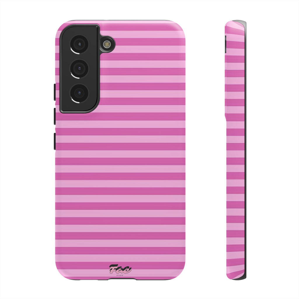 Pink striped case