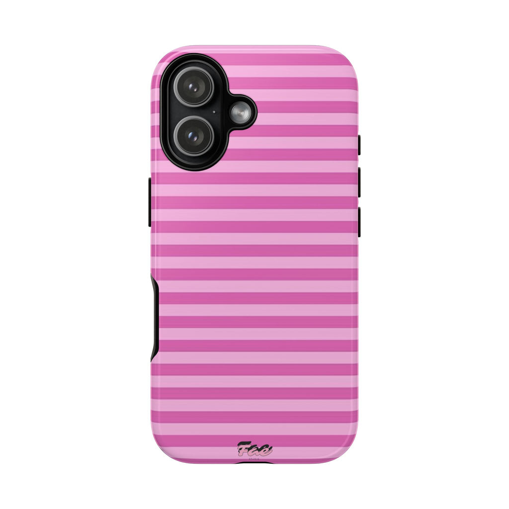 Pink striped case