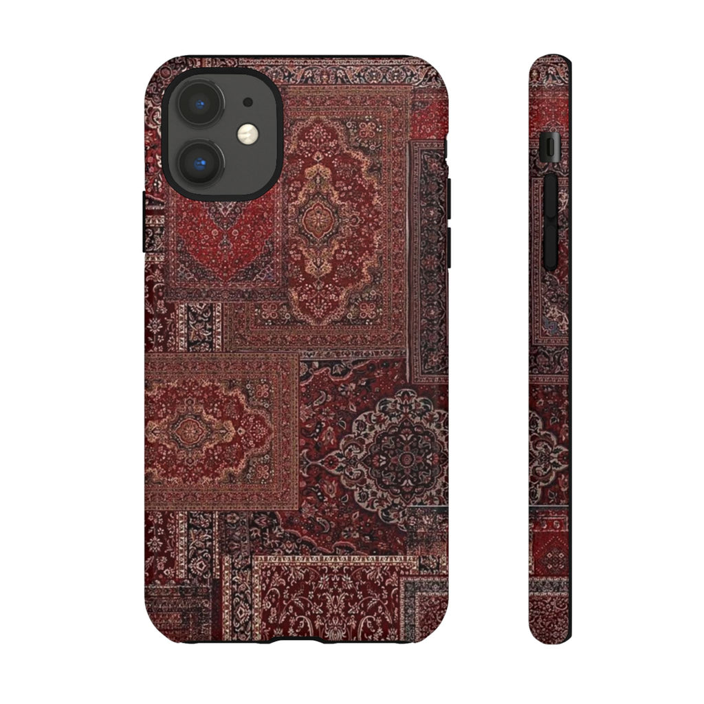 Red Persian Rug Case (collage)