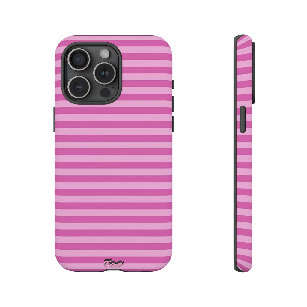 Pink striped case