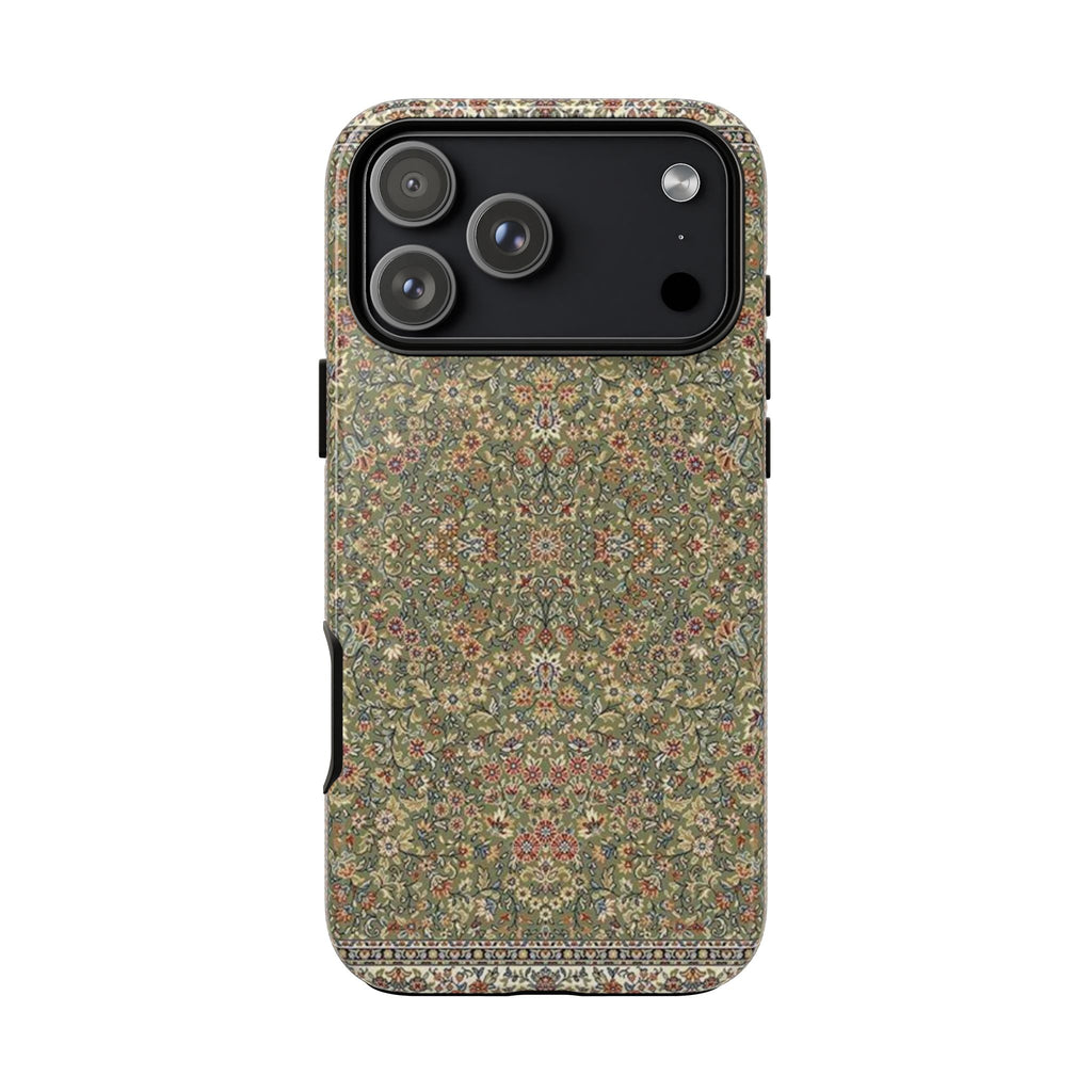 Green Persian Rug Case