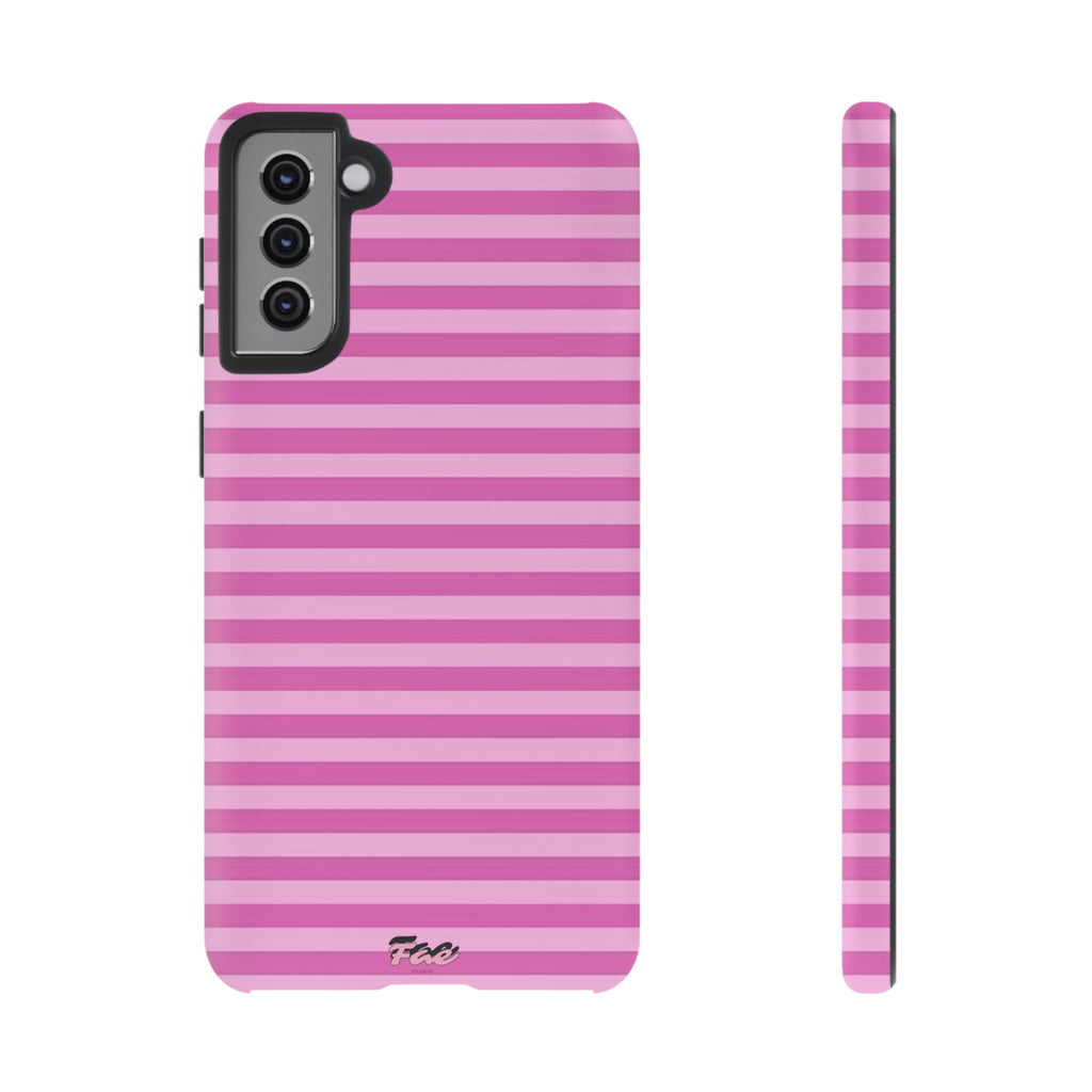 Pink striped case