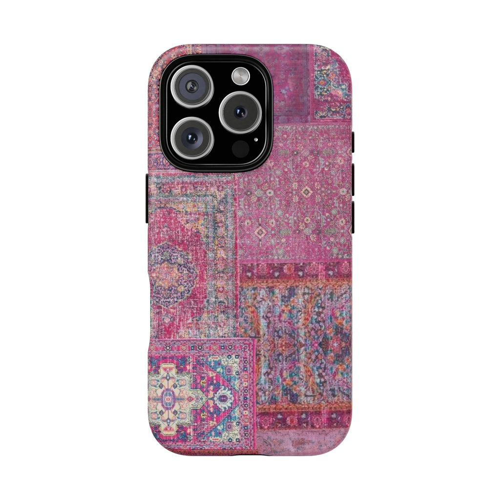 Dark Pink Persian Rug Case