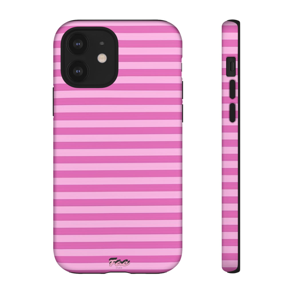 Pink striped case