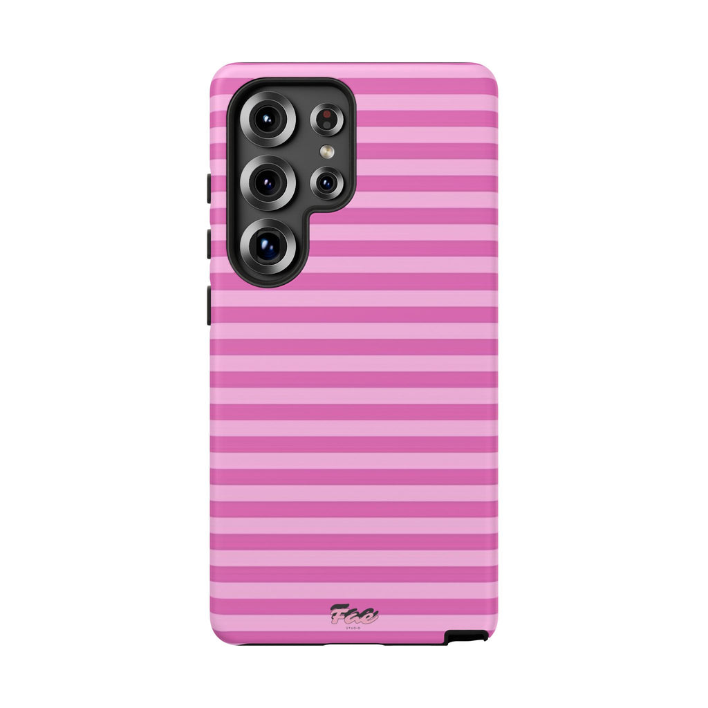 Pink striped case