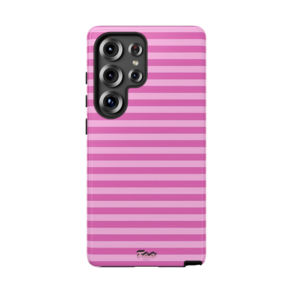Pink striped case