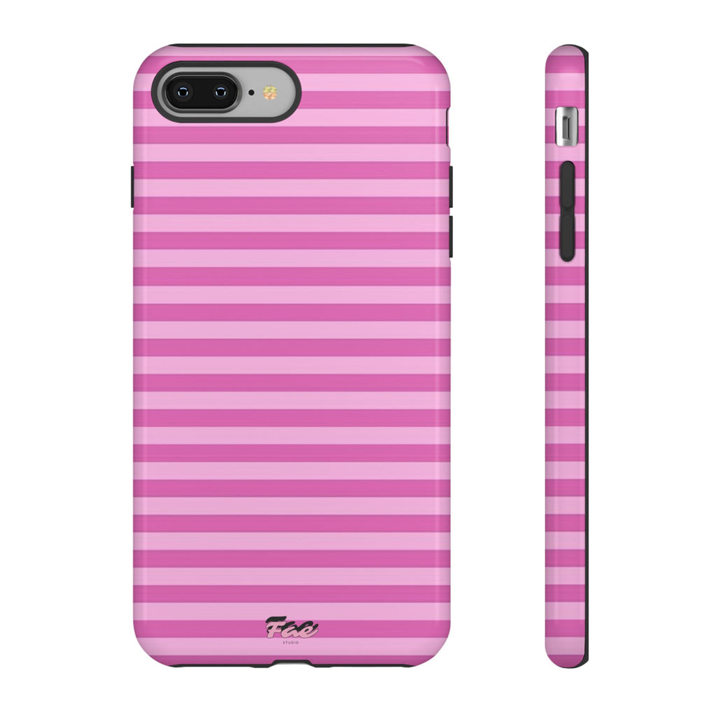 Pink striped case