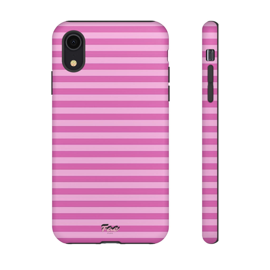 Pink striped case