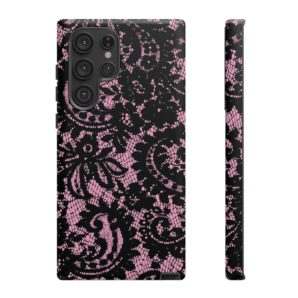 Pink lace case