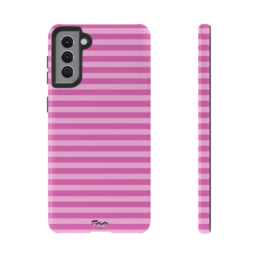 Pink striped case