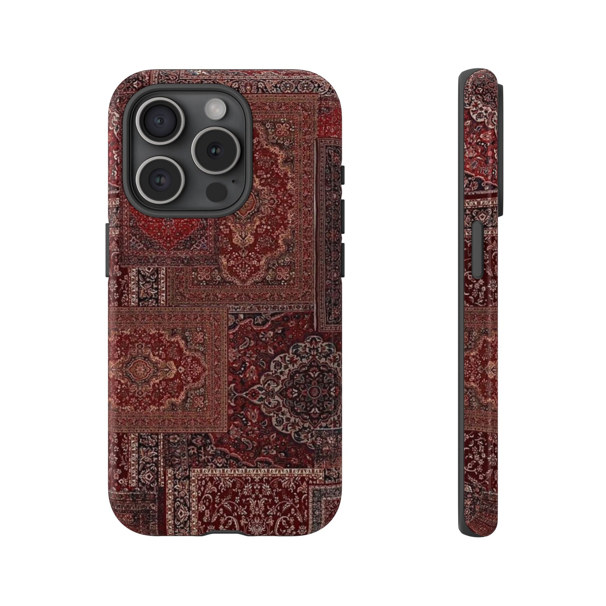 Red Persian Rug Case (collage)