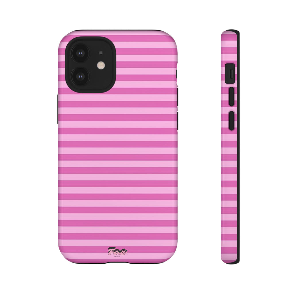 Pink striped case