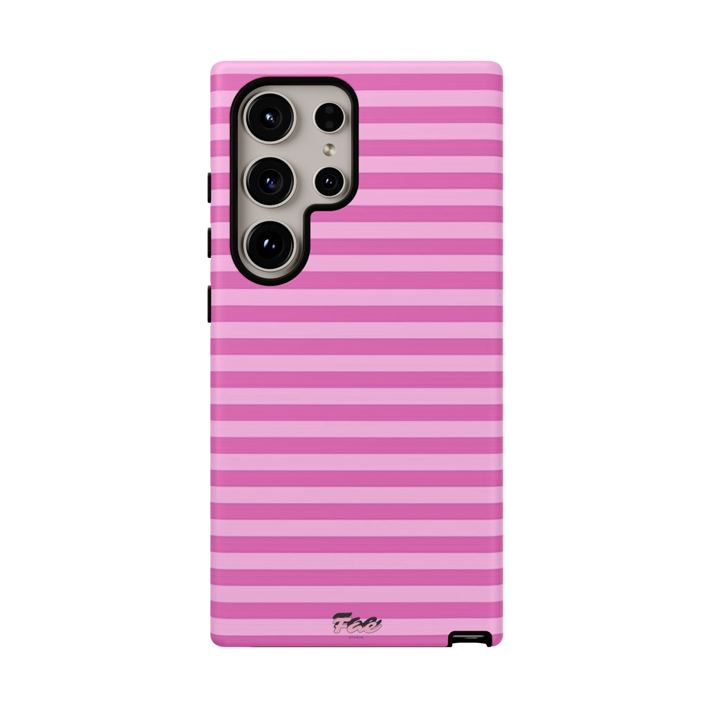 Pink striped case