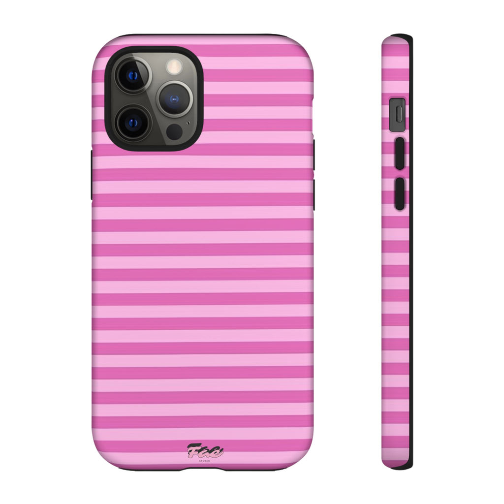 Pink striped case