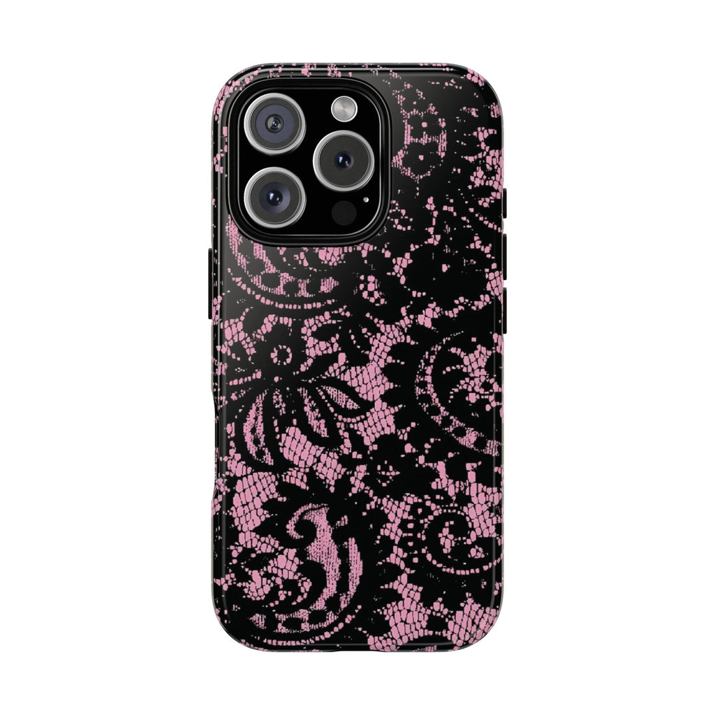 Pink lace case