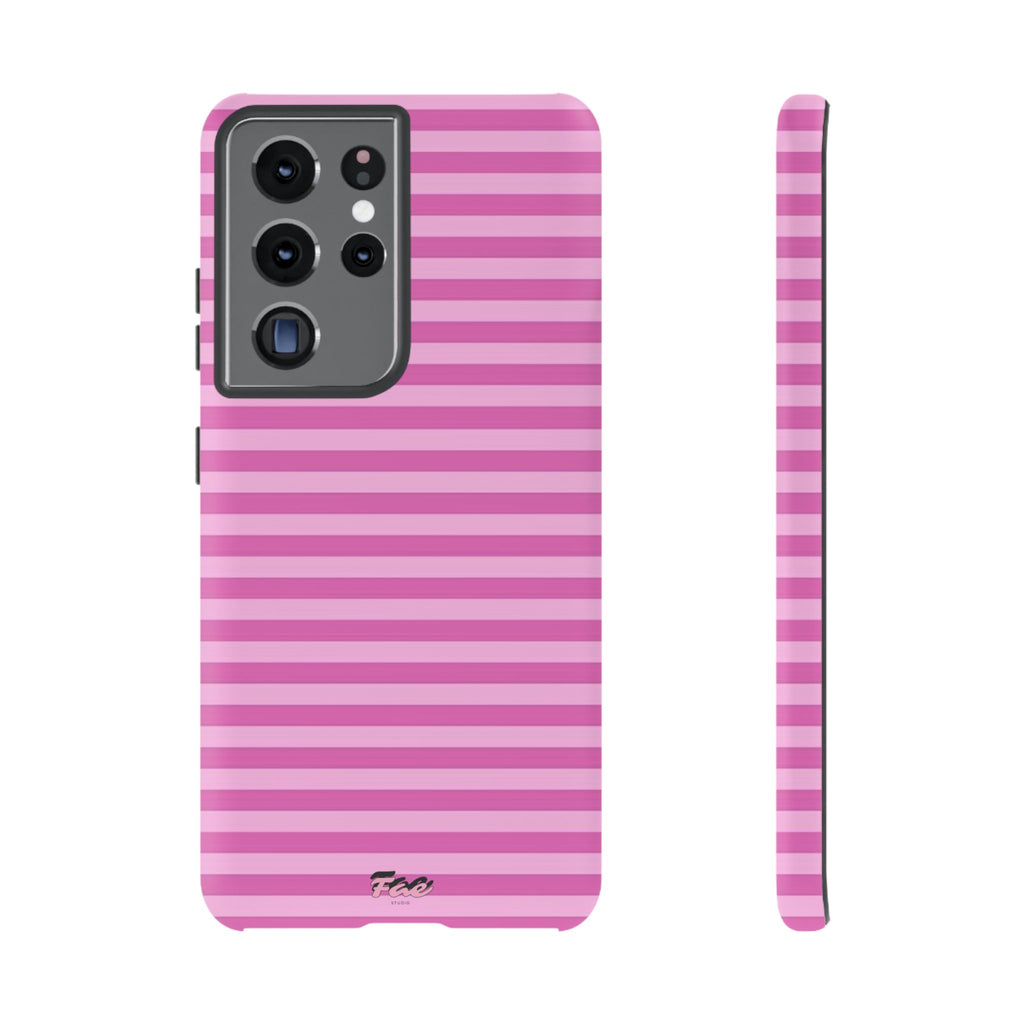 Pink striped case
