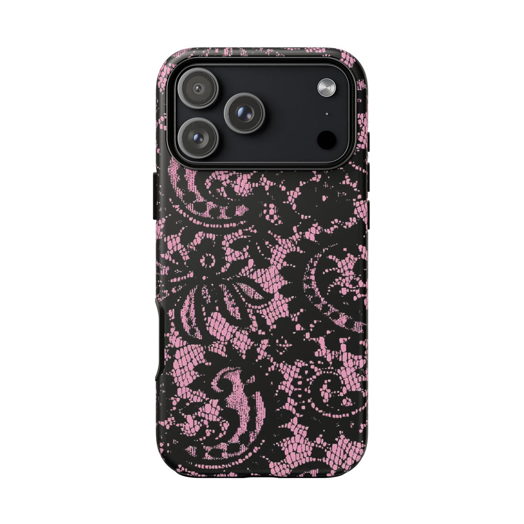 Pink lace case