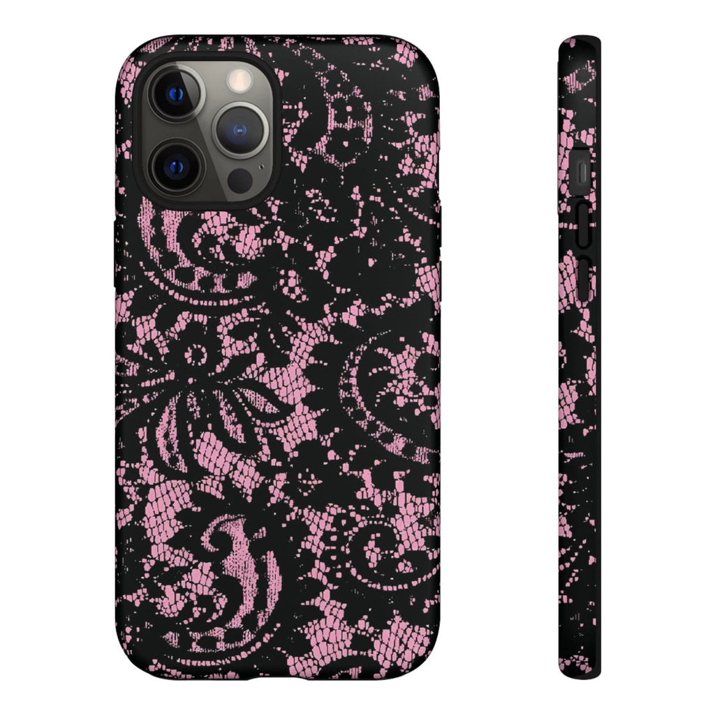 Pink lace case