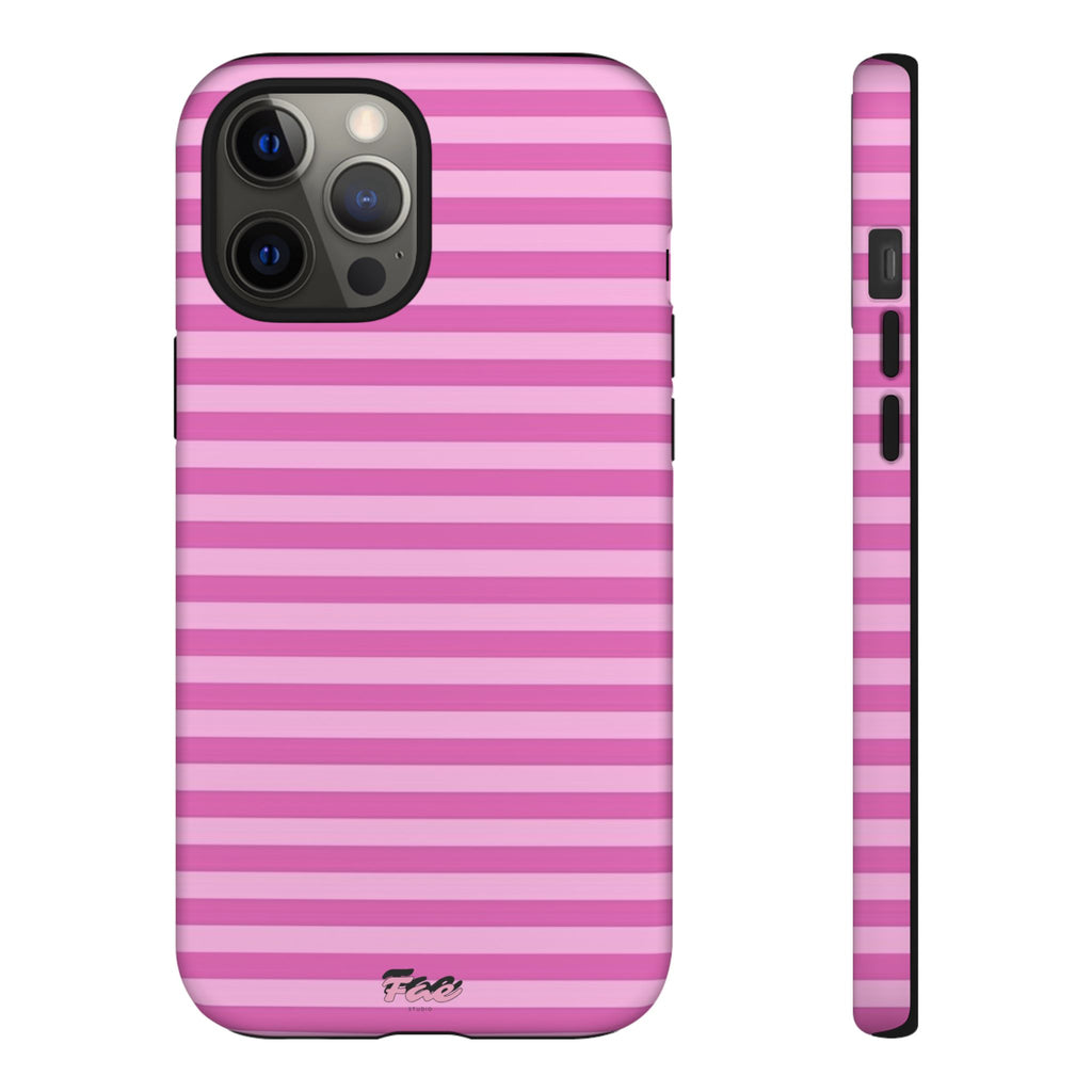 Pink striped case