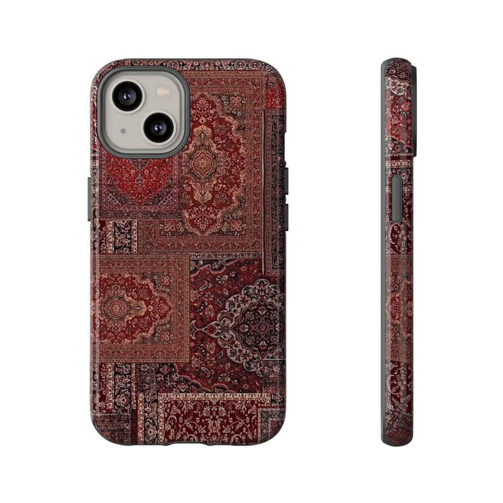 Red Persian Rug Case (collage)
