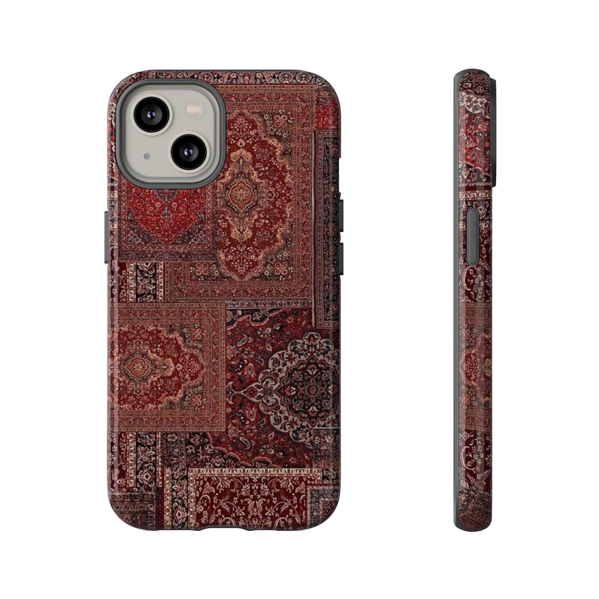 Red Persian Rug Case (collage)