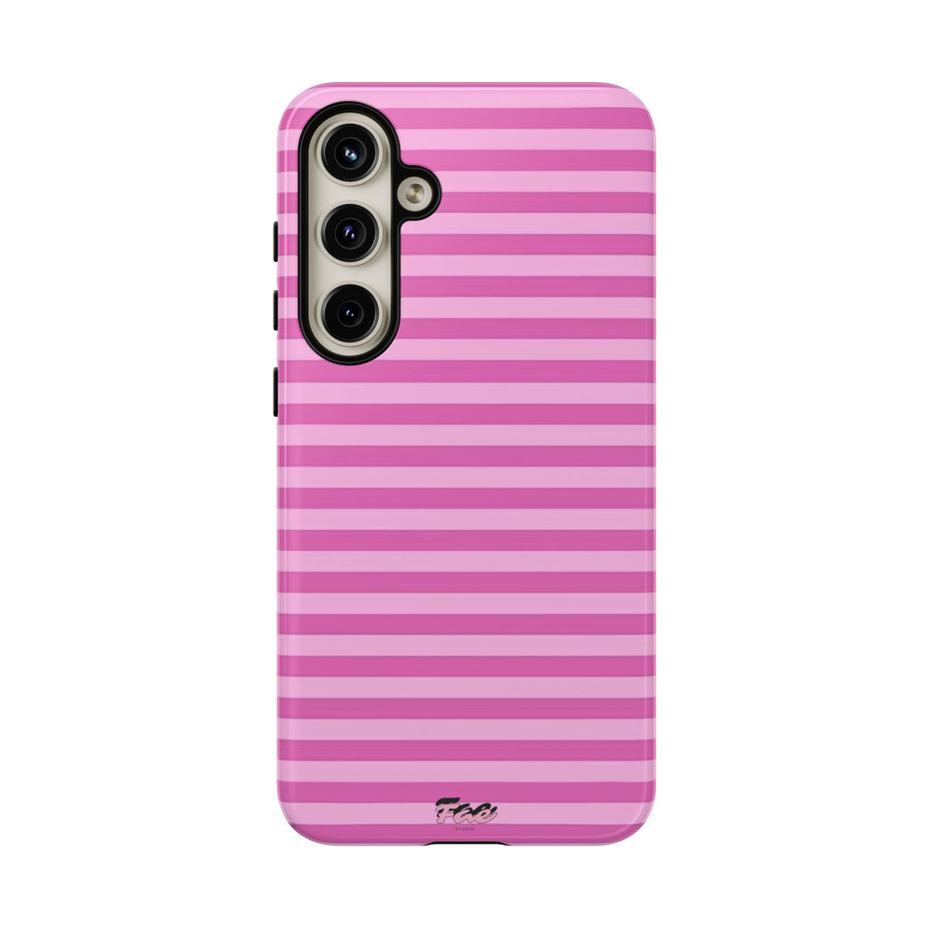 Pink striped case
