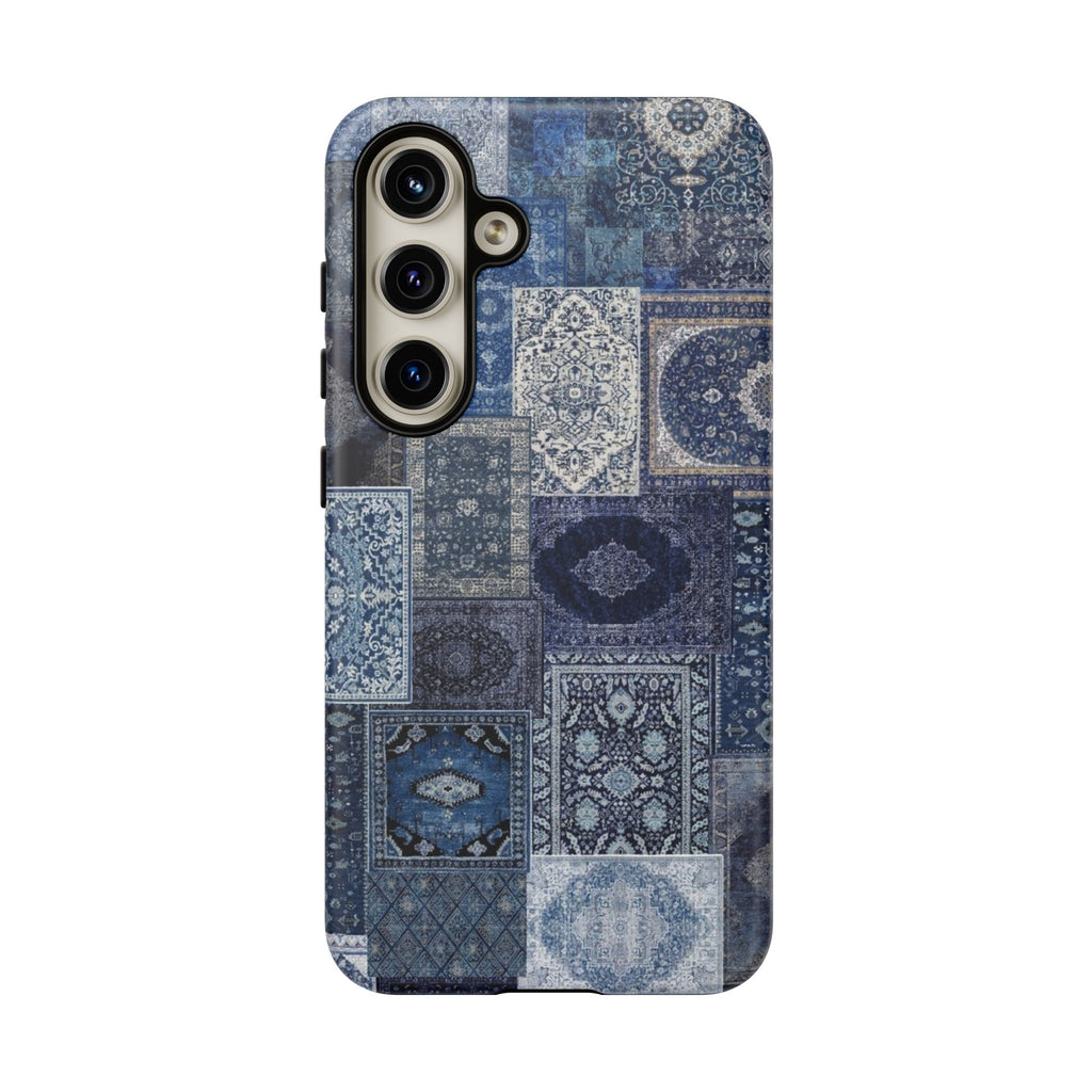 Blue Persian Rug Case (collage)