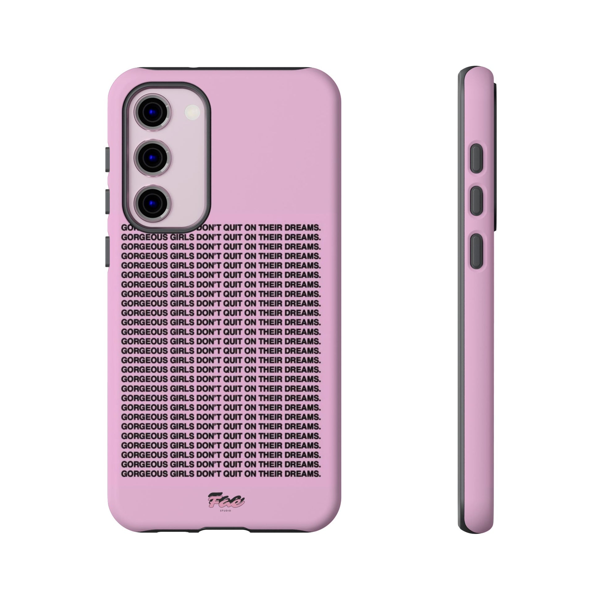 Gorgeous girl don't quit on their dreams  case