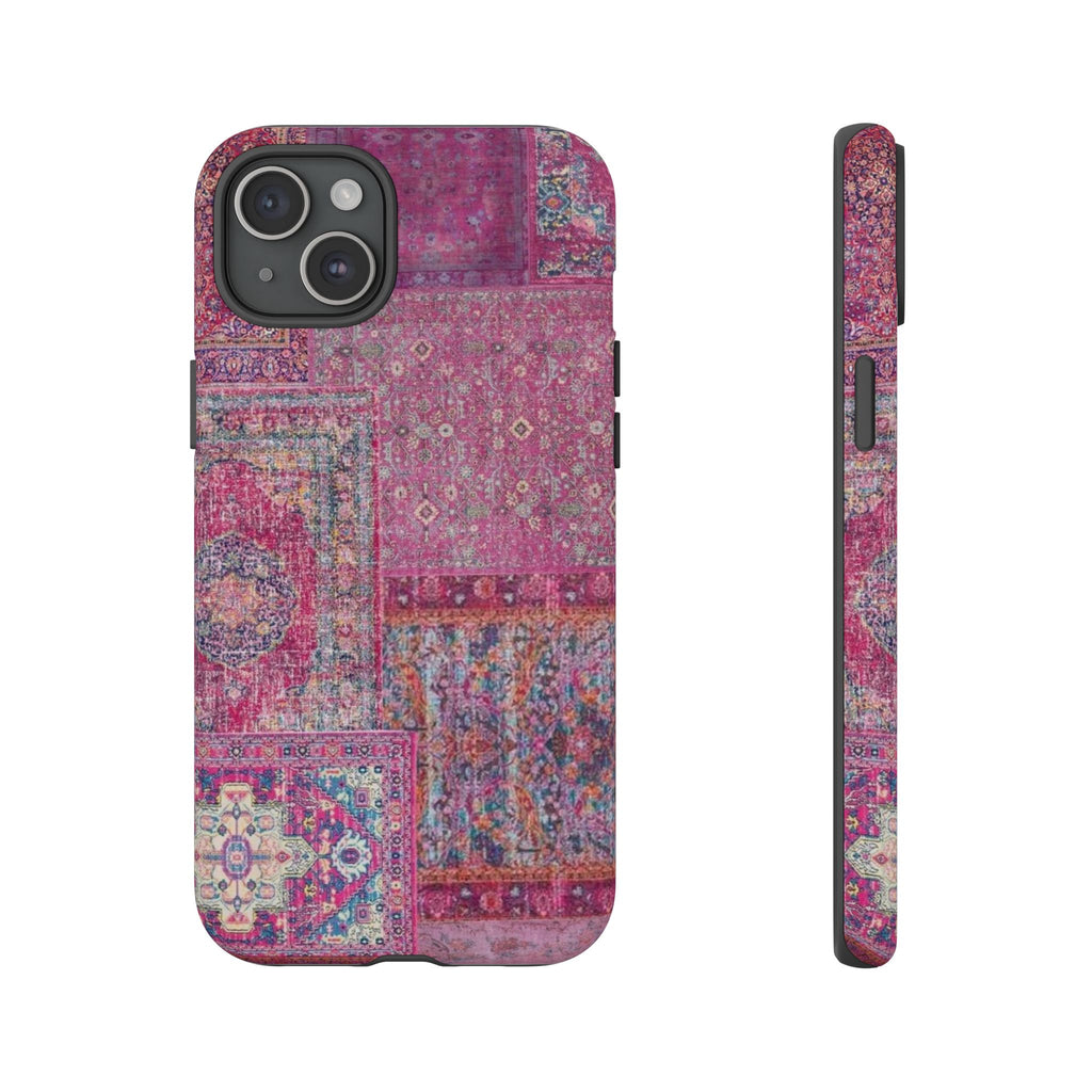 Dark Pink Persian Rug Case